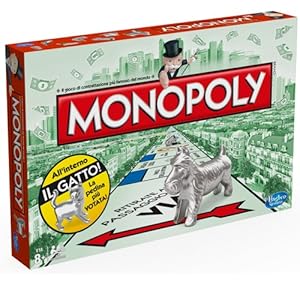 Hasbro - Monopoly Rettangolare, in Italiano