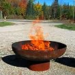 30 Inch Font O'Fire Handcrafted Modern Steel FireBowl (Pedestal Base)