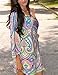 Wander Agio Bohemia Single Sleeves Printing Beach National Strapless Silk Dress