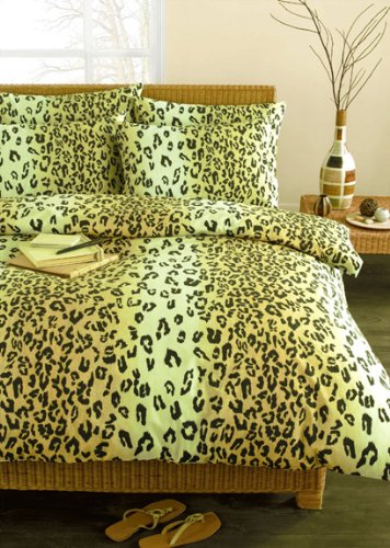 LEOPARD PRINT BEDDING - SINGLE DUVET COVER BED SET