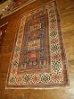Handmade Antique Caucasian Kazak Rug 4'x7'7"