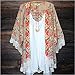 Sannysis Women Printed Chiffon Shawl Kimono Cardigan Tops Cover Up Blouse