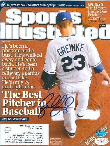 Zack Greinke autographed Sports Illustrated Magazine (Kansas City Royals) JSA - Autographed MLB Photos