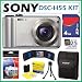 Sony DSC-H55 DSCH55 Cyber-shot® DSC-H55 14.1MP Digital Camera with G-Lens 10x Wide Angle Optical Zoom with SteadyShot Image Stabilization and 3.0 inch LCD in Silver + 4GB Accessory Kit