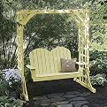 Cottage Classics Adirondack Swing Collection - Creamy Yellow