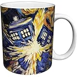 Doctor Who Exploding Tardis TV Show (Van Gogh's Exploding Tardis) Ceramic Coffee (Tea, Cocoa) 11 Oz. Mug