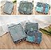Wastar New 6pcs Packing Cubes Set - 3 Travel Cubes + 3 Laundry Pouches - Your Perfect Travel Luggage Packing Organizer Bag