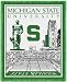 Michigan State University Spartans Throw Blanket Woven Afghan Tapestry 69 x 48