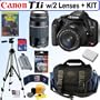 Canon EOS Rebel T1i 15.1 MP CMOS Digital SLR Camera with EF-S 18-55mm f/3.5-5.6 IS Lens & EF 75-300mm f/4-5.6 III Telephoto Zoom Lens + 8GB Deluxe Accessory Kit