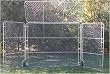 Softball & Baseball Backstops - Backstop w/top & side panels - Baseball