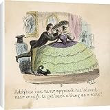 Canvas Prints of Crinoline Prevents Kiss from Mary Evans