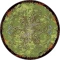 Bianco Round Rug - Italian Walnut (7'7")