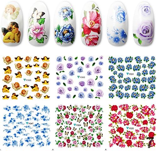 10 Pcs Nail Art Decoration Water Sticker DIY Nail Art Sewing Accessories #5