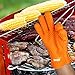 INGG Heat Resistant Silicone Gloves for Cooking, Grill, Barbecue, Baking, Smoking&Potholder-2 colors(orange)