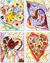 "Hearts" Note Cards