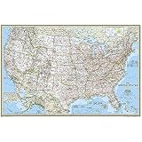 United States Classic [Poster Size and Laminated] (National Geographic Reference Map)