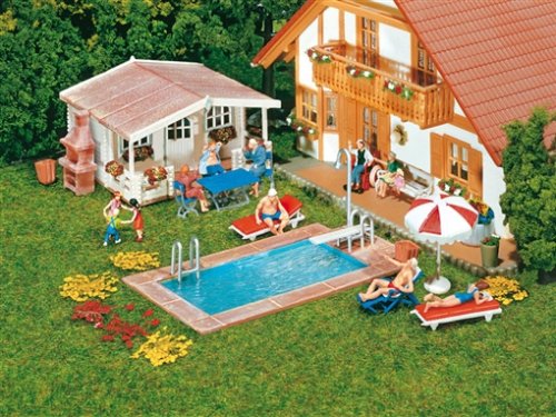 FALLER 180542 - Swimming-Pool + Gartenhaus Preisvergleich