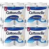 Cottonelle Clean Care Toilet Paper, Double Roll, 4 Count (Pack of 8)