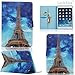 iPad Mini Case - LittleMax Synthetic Leather Auto Wake/Sleep Stand Case [Card Holder] Flip Folio Wallet Case Cover for iPad Mini 3/2/1 [Free Cleaning Cloth,Stylus Pen]-03 Eiffel Tower