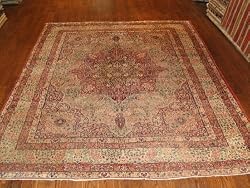 Handmade Iranian Antique Kermanshah Rug 9'x11'9"