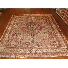 Handmade Iranian Antique Kermanshah Rug 9'x11'9 by Oscar Isberian Rugs