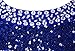 Angel-fashions Women's Round Neck Beading Sequin Backless Slit Party Dress