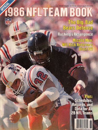 WILLIAM REFRIGERATOR PERRY OFFICIAL 1986 NFL TEAM BOOK CHICAGO BEARS SUPER BOWL!