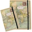 World Travels Combination set: one small and one medium elastic bound notebook