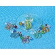 "60" Glass Charms - Set of 6
