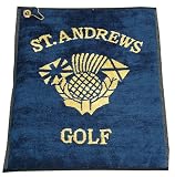 Longridge St. Andrews Towels Navy Yellow