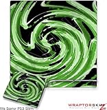 Sony PS3 Slim Skin - Alecias Swirl 02 Green
