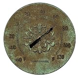 Weathered Stone Outdoor Thermometer