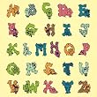 Cartoon Alphabet Novelty toddler T Shirt