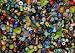 Beads, - Solid Color Glass Spacers - 100+ Asst Pieces, Indonesian