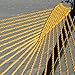 Jumbo Caribbean Hammock - 55 INCH - Soft-Spun Polyester (Yellow)