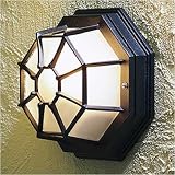 Konstsmide Half Wall Light Matt Black