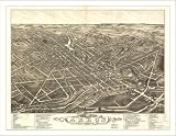 Historic Akron 2), Ohio, c. 1882, Bird's Eye View Map (S) (WS)