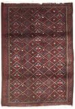 3'2 x 4'6 Handmade Knotted Persian Hamadan Semi-antique Area Rug From Iran/Persia - 47209
