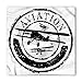 Ambesonne Vintage Airplane Bandana, Aviation Retro, Unisex Head and Neck Tie