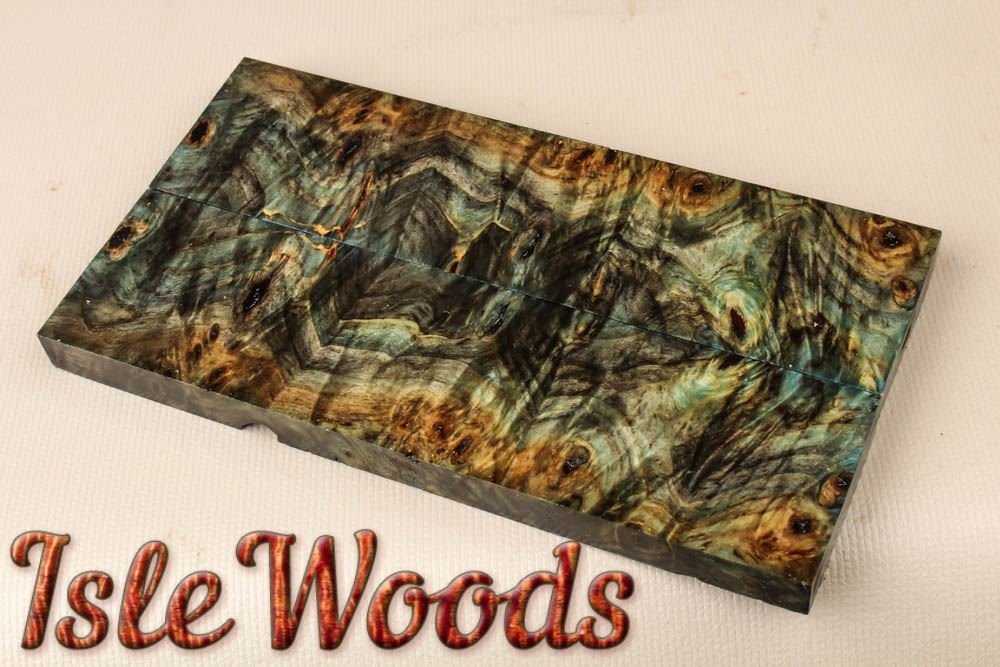Stabilized Buckeye Burl Exotic Wood Knife Scales PIstol Grips SCL2815