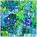 BeadTin Green & Blue Mix Transparent 18mm SunBurst Craft Beads (150pcs)