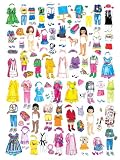 Girl Felt Dolls-Set of 4 with extra clothes - Kit