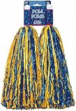 Plastic Pom Poms - Blue & Yellow (2) Party Supplies