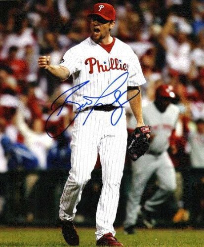 Autographed/Hand Signed Brad Lidge 8x10 Photo Philadelphia Phillies