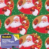 Scotch  Gift Wrap, Santas Sack Pattern, 25-Square Feet, 30-Inch x 10-Feet (AM-WPSS-12)