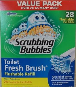 Scrubbing Bubbles Toilet Fresh Brush Flushable Refills