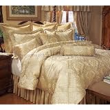13PCS KING GOLD IMPERIAL COMFORTER SHEETS BED IN A BAG by KingLinen