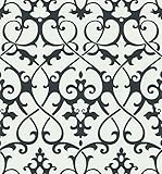 Brewster 414-62917 Jacques Black Ironwork Wallpaper [並行輸入品]