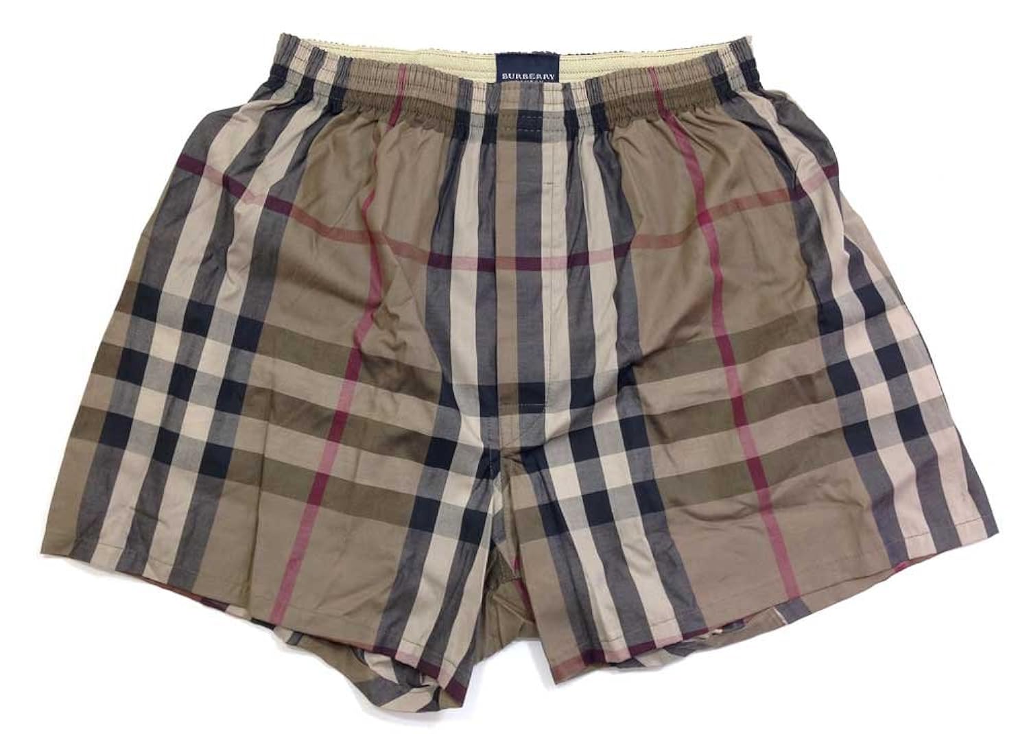 Burberry Underwear check Beige BT148 Size M Licensed in Japan A423