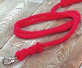 Hamilton 10' x 3/4 Cotton Rope Lead with Nickel Bull Snap
